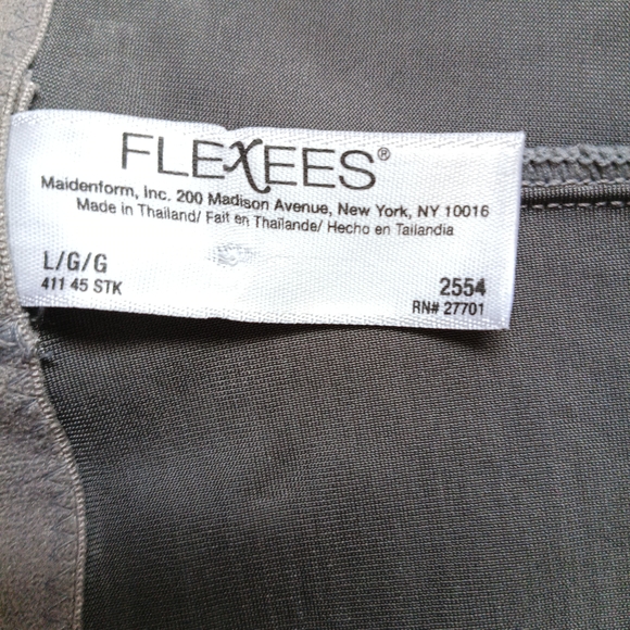 Maidenform Gray Shapewear with Black Lace Size L - Picture 3 of 5